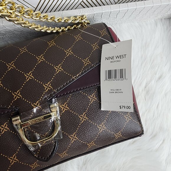 Nine West leather handbag, shoulder/crossbody bag combo brand new with tags - Picture 4 of 11